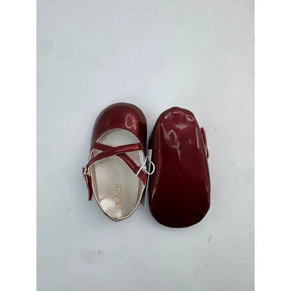 The Children's Place Mary Jane Flats Baby 6-12M Red